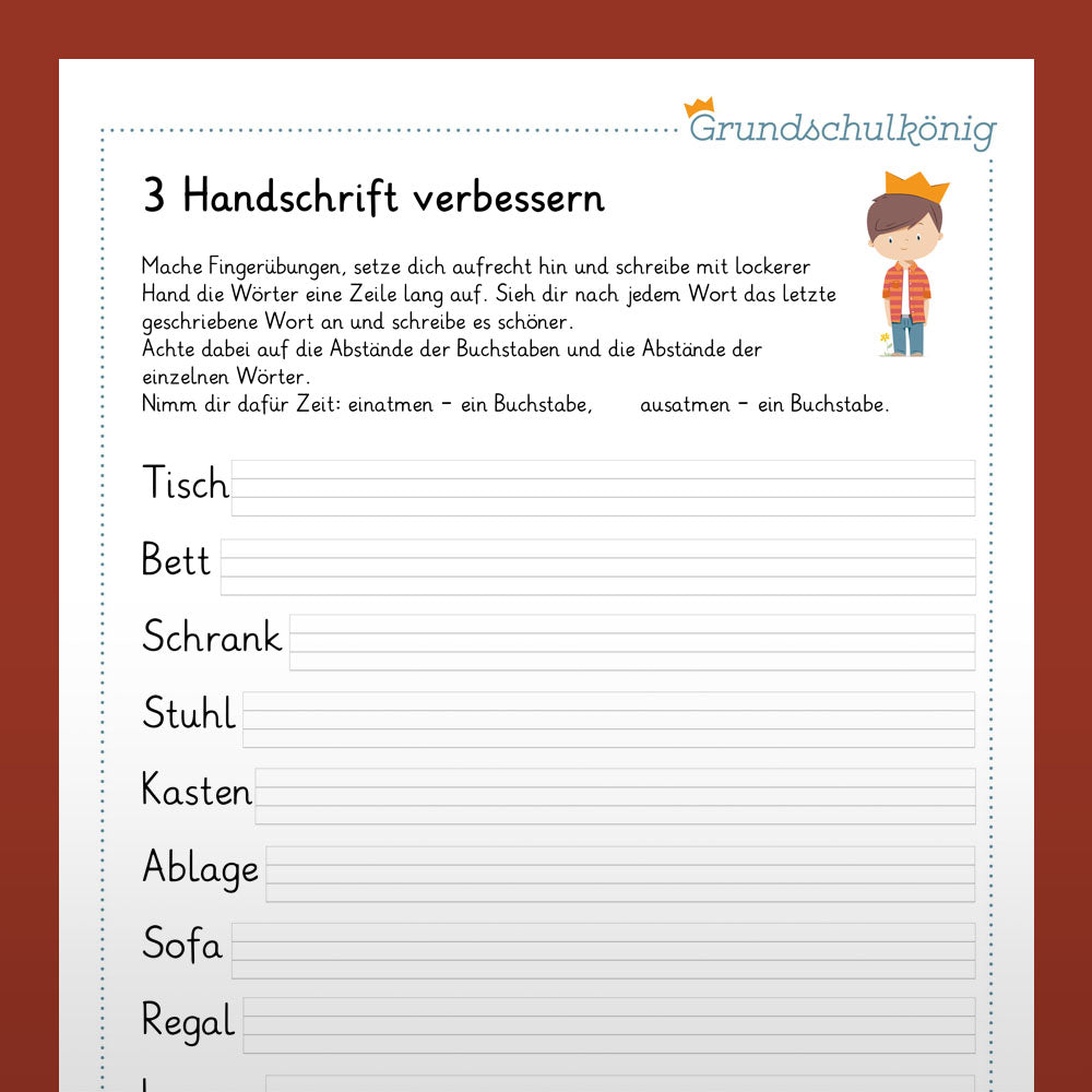 German, 2nd grade: Review of Year 1 material