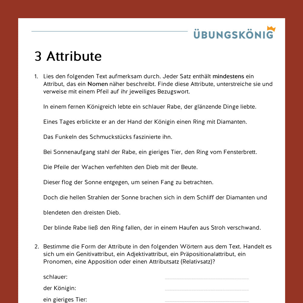 Deutsch, 5. & 6. Klasse: Wortarten - Teil 2