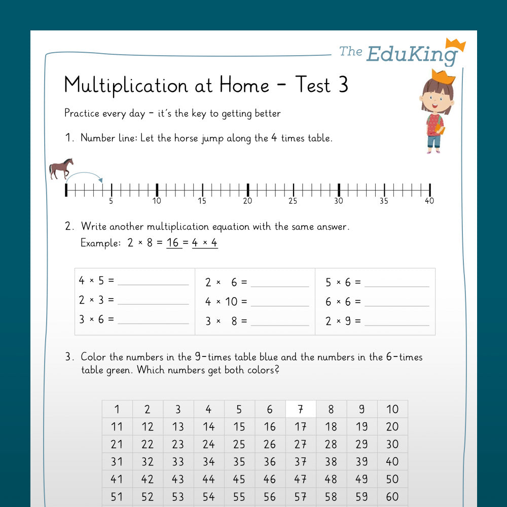 EduKing: 1x1 Multiplication At Home (Math, Grade 2 & 3)
