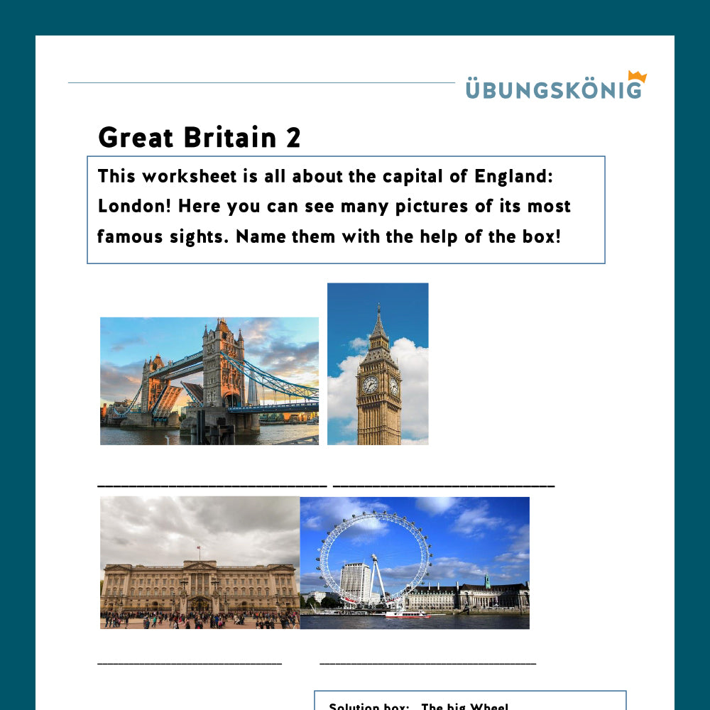 Königspaket: Englisch, Großbritannien (Landeskunde)