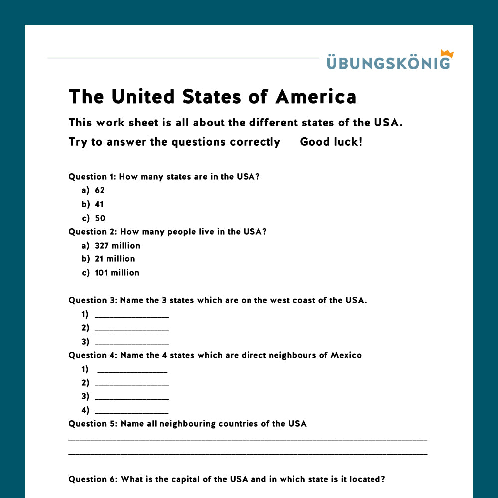 Königspaket: Englisch, USA (Landeskunde)