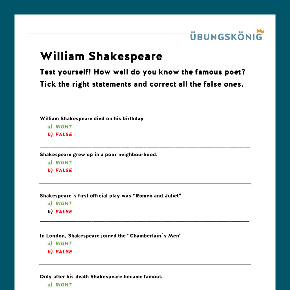 Königspaket: Englisch, Shakespeare (Literatur)