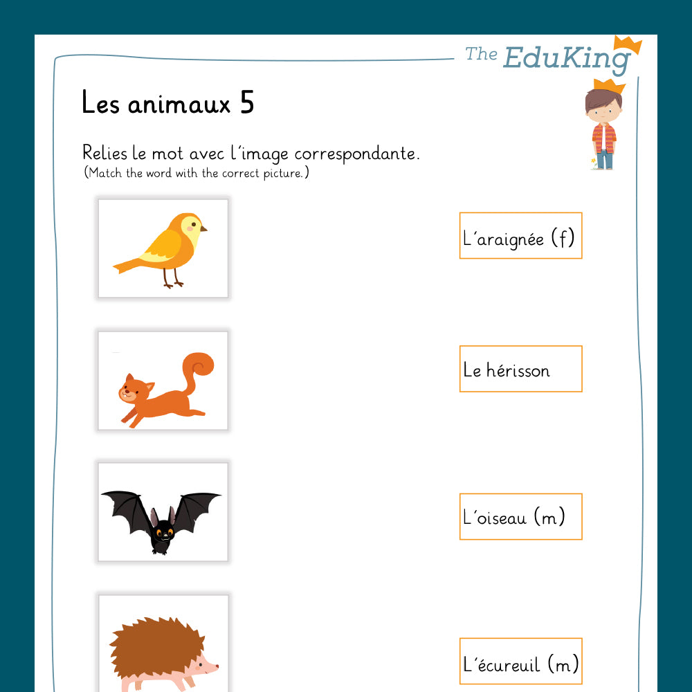 Master Bundle: Les animaux / Animals (French for Elementary School)