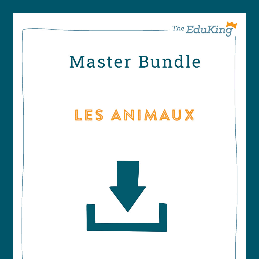 Master Bundle: Les animaux / Animals (French for Elementary School)