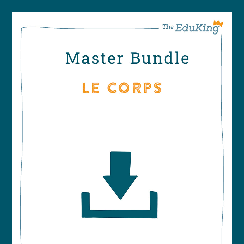 Master Bundle: le corps / the body (French for Elementary School)