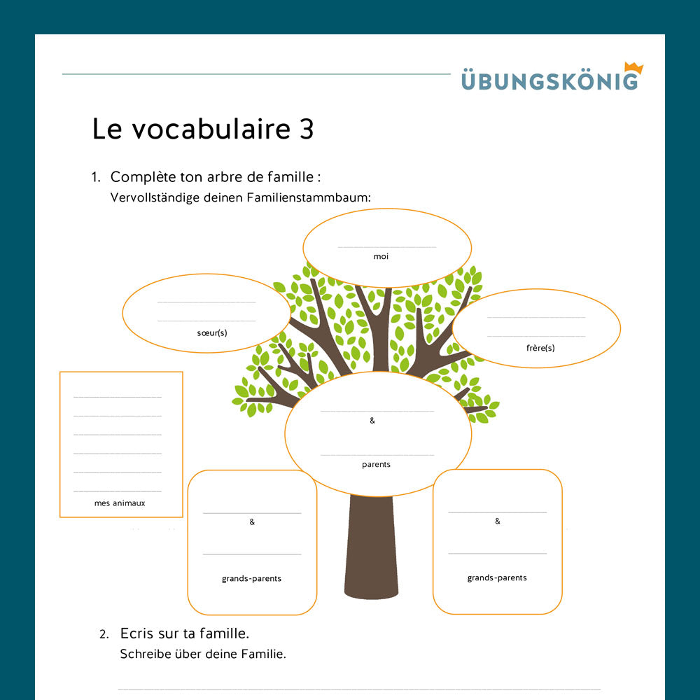 Königspaket: Grundlagen Vokabeln (Französisch, 1. Lernjahr) - inklusive Test!