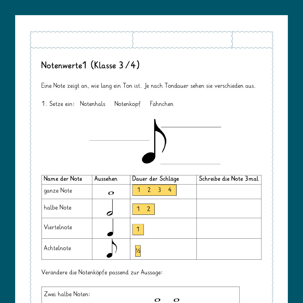 Königspaket: Noten und Notenschlüssel (Musik)