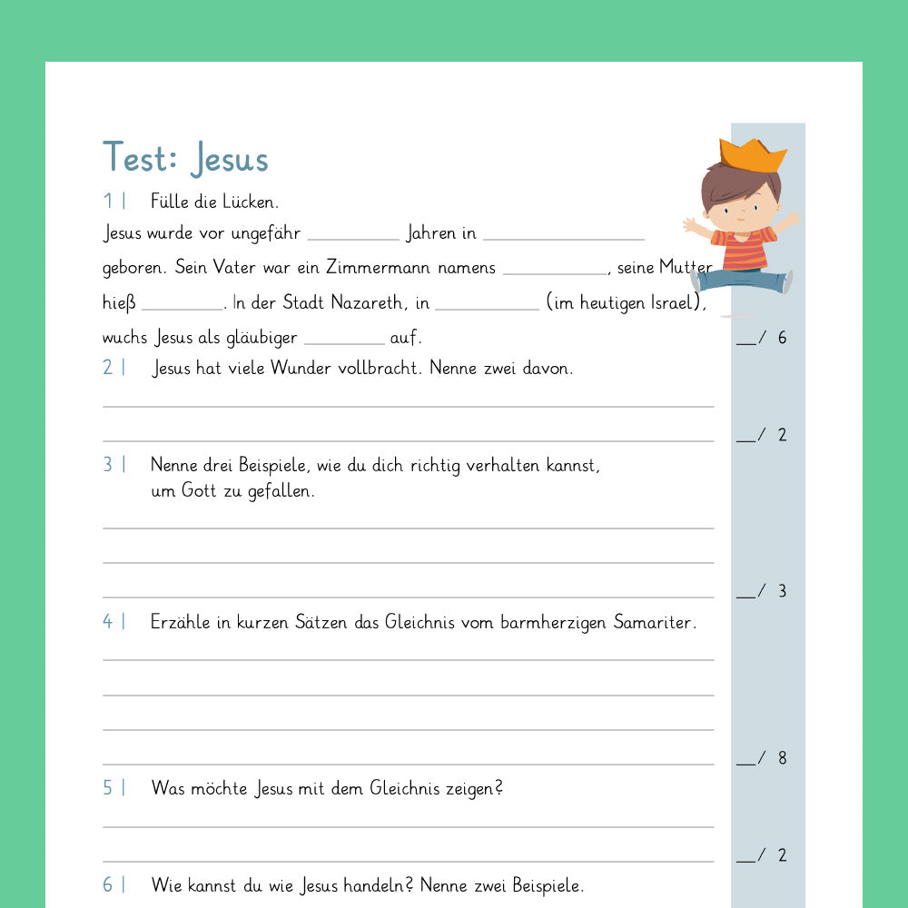 Königspaket: Jesus Christus (Religionsunterricht) - inklusive Test