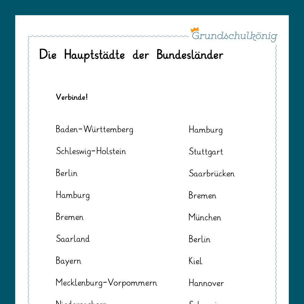Königspaket: Deutschland allgemein (Sachunterricht, 3. & 4. Klasse)
