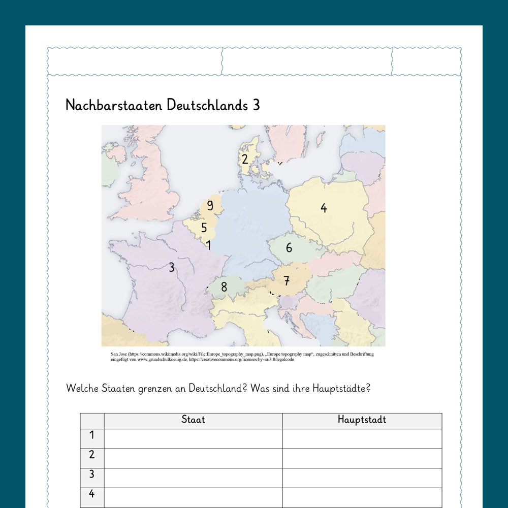 Königspaket: Deutschland - Nachbarstaaten (Sachkunde, 3. & 4. Klasse)
