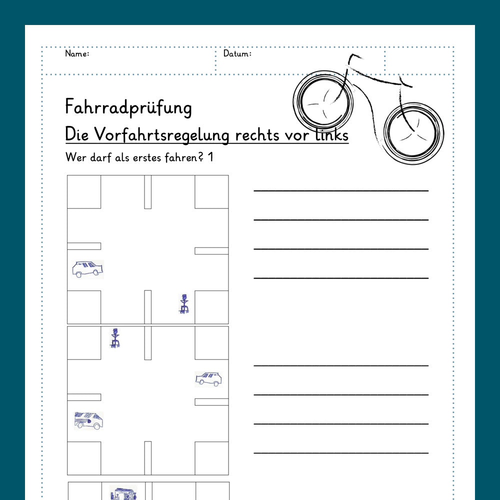 Königspaket: Fahrradprüfung (Sachkunde, 3. & 4. Klasse)