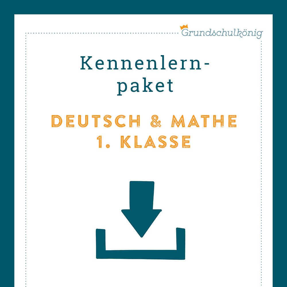 Freebie: Kennenlernpaket (Deutsch & Mathe, 1. Klasse)