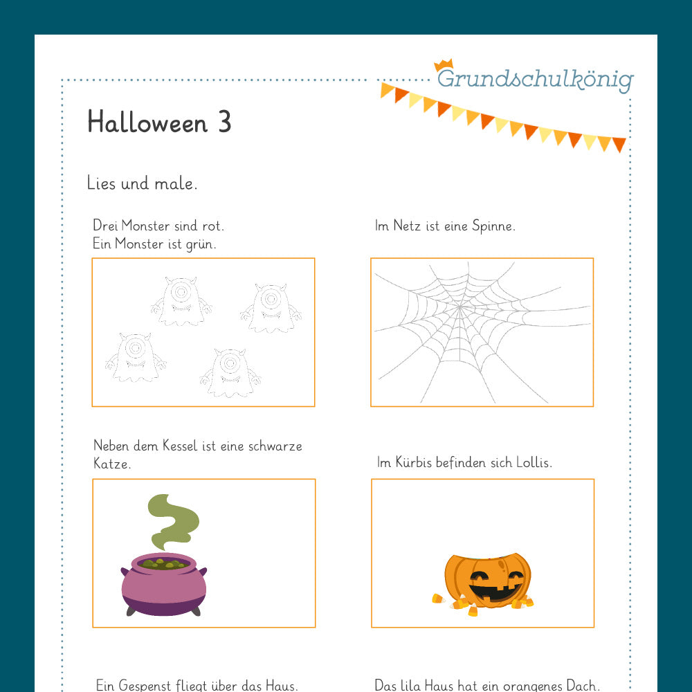 Königspaket: Halloween - Deutsch (1. Klasse)