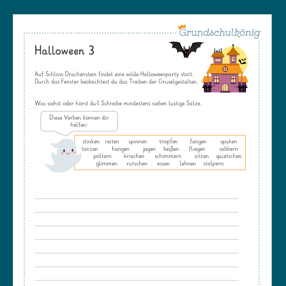Königspaket: Halloween - Deutsch (4. Klasse)