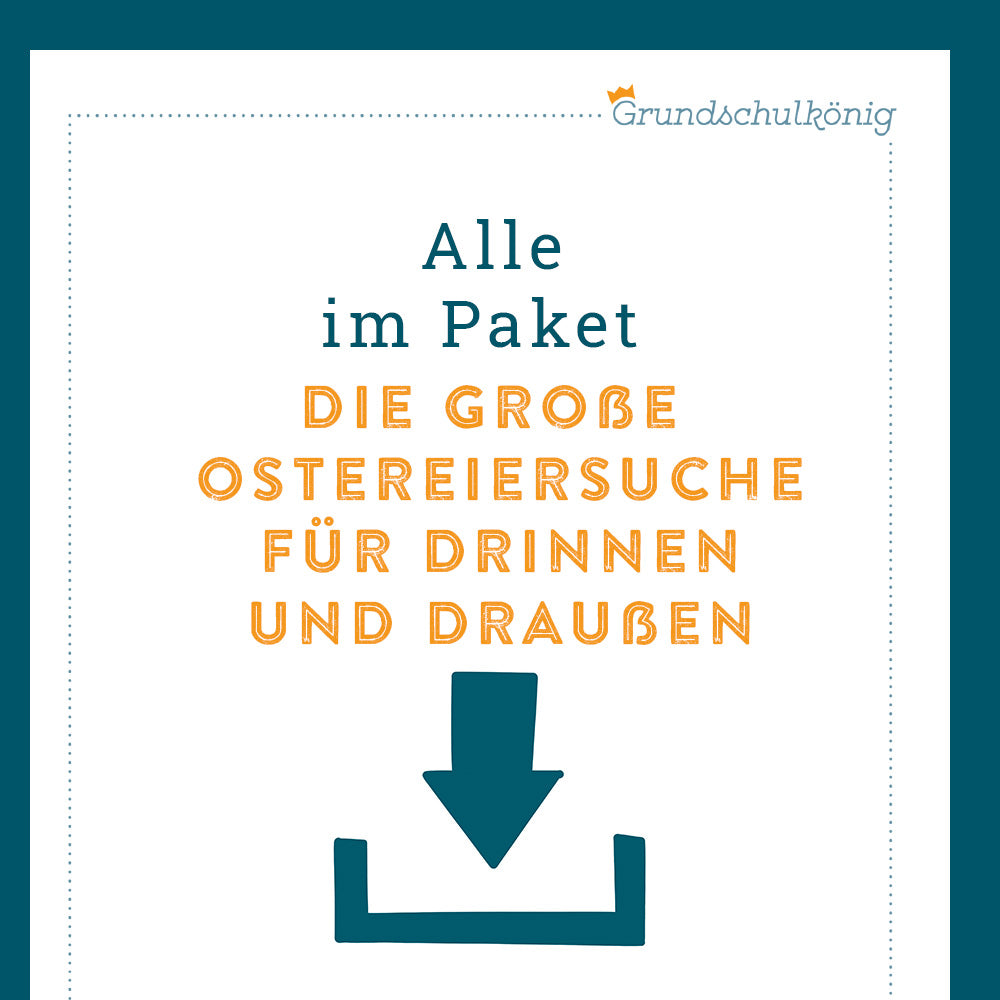 Bastelpaket: Die große Ostereiersuche
