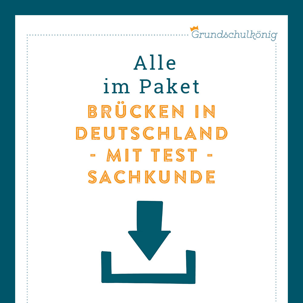 Königspaket: Brücken in Deutschland (Sachkunde) - inklusive Test