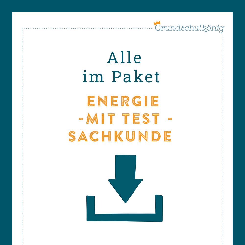 Königspaket: Energien (Sachkunde) - inklusive Test
