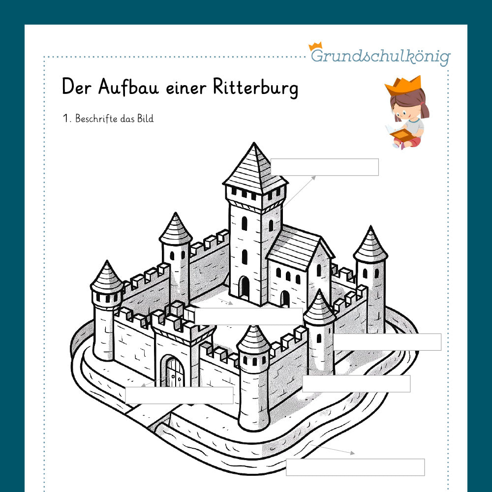 Königspaket: Ritter und Burgen (Sachkunde) - inklusive Test