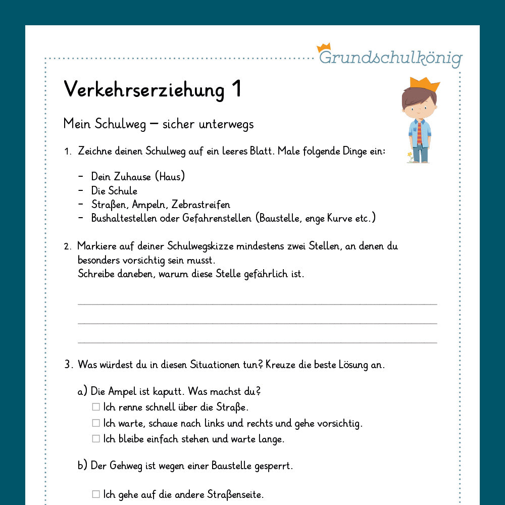 Königspaket: Verkehrserziehung (Sachkunde) - inklusive 2 Tests