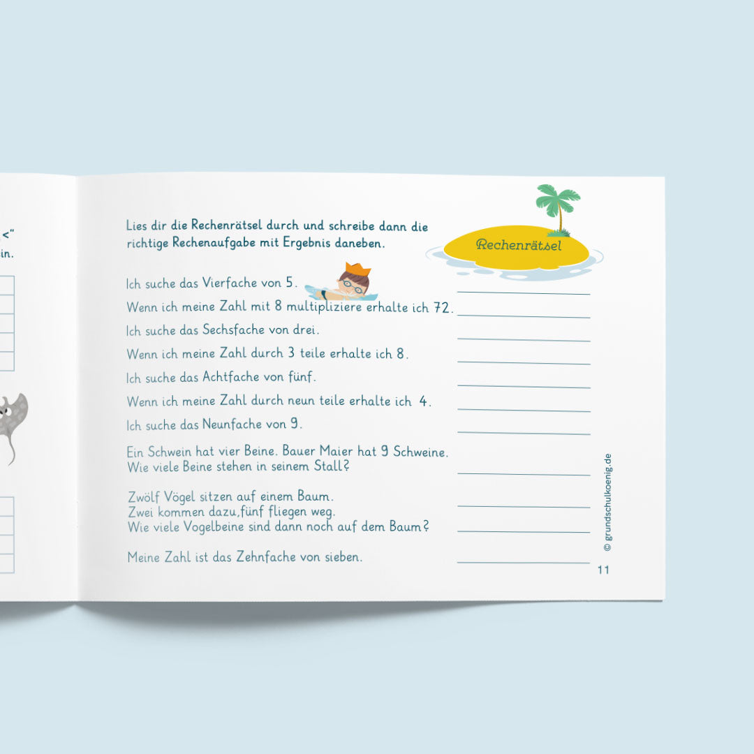 Lerninsel - Einmaleins (Mathe, 2. Klasse)