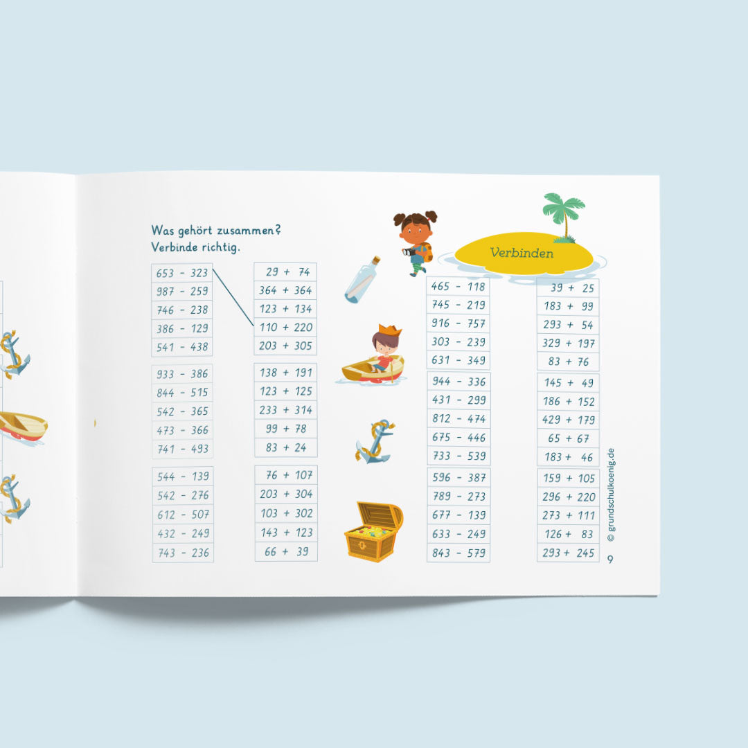 Lerninsel - Zahlenraum 1 000 (Mathe, 3. Klasse)