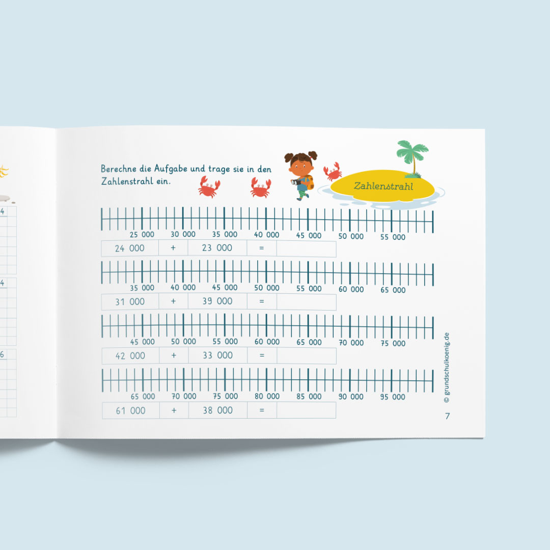 Learning Island - Number Range 100,000 (Math, 4th Grade)