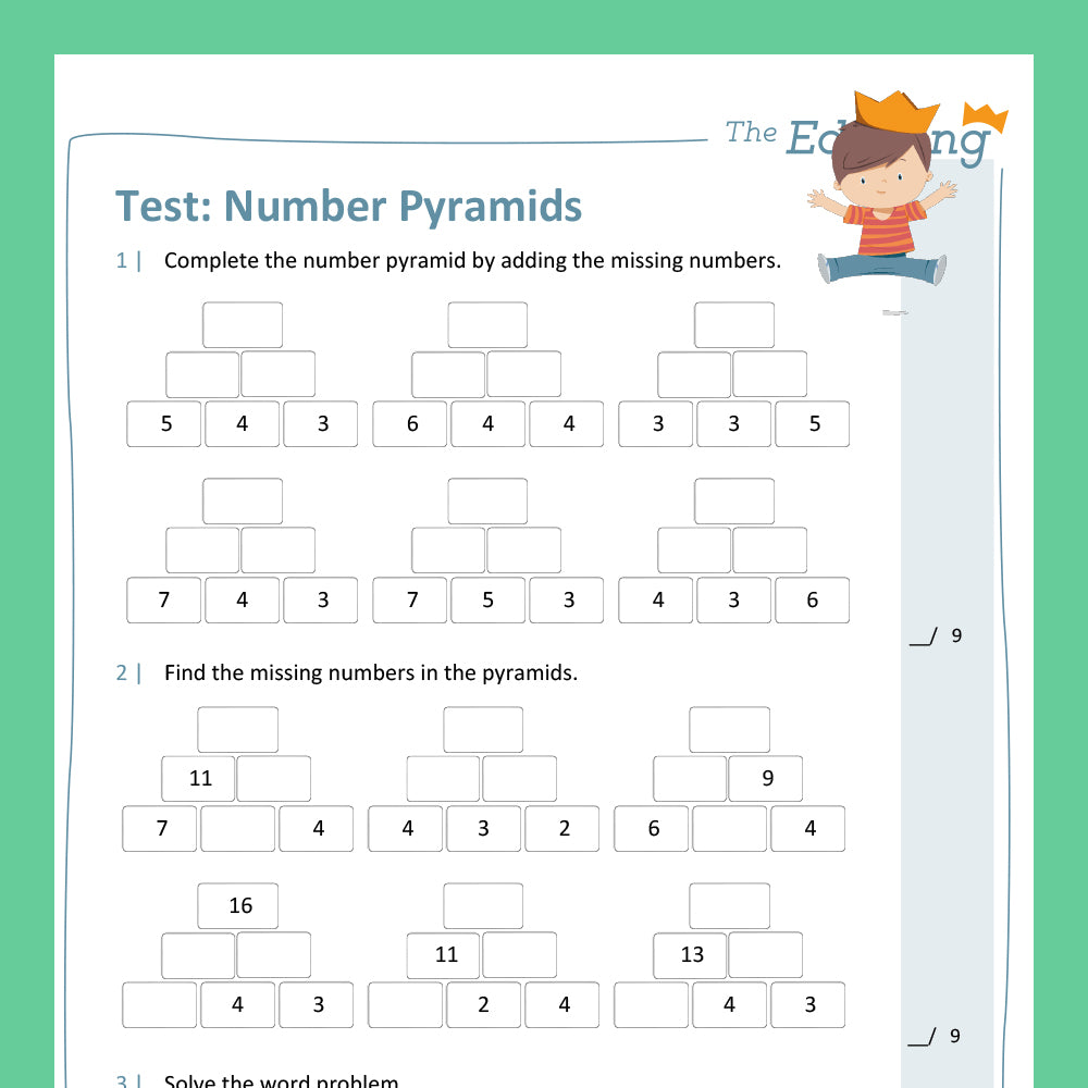 Master Bundle: Number Pyramids with Two-Digit Numbers within 20