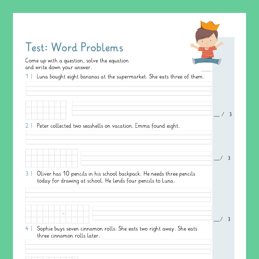 Master Bundle: Word Problems with Single-Digit Numbers