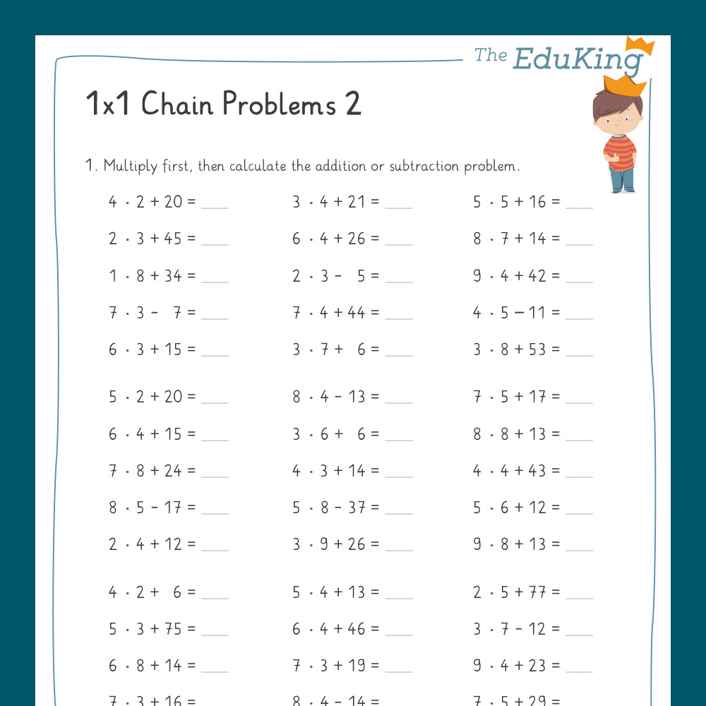 Master Bundle: Chain Problems for the Basic Times Tables