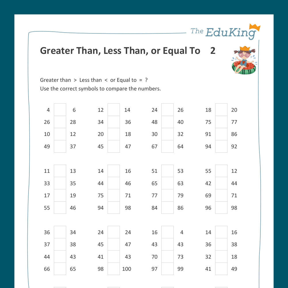 Master Bundle: Greater than Less than Equal to