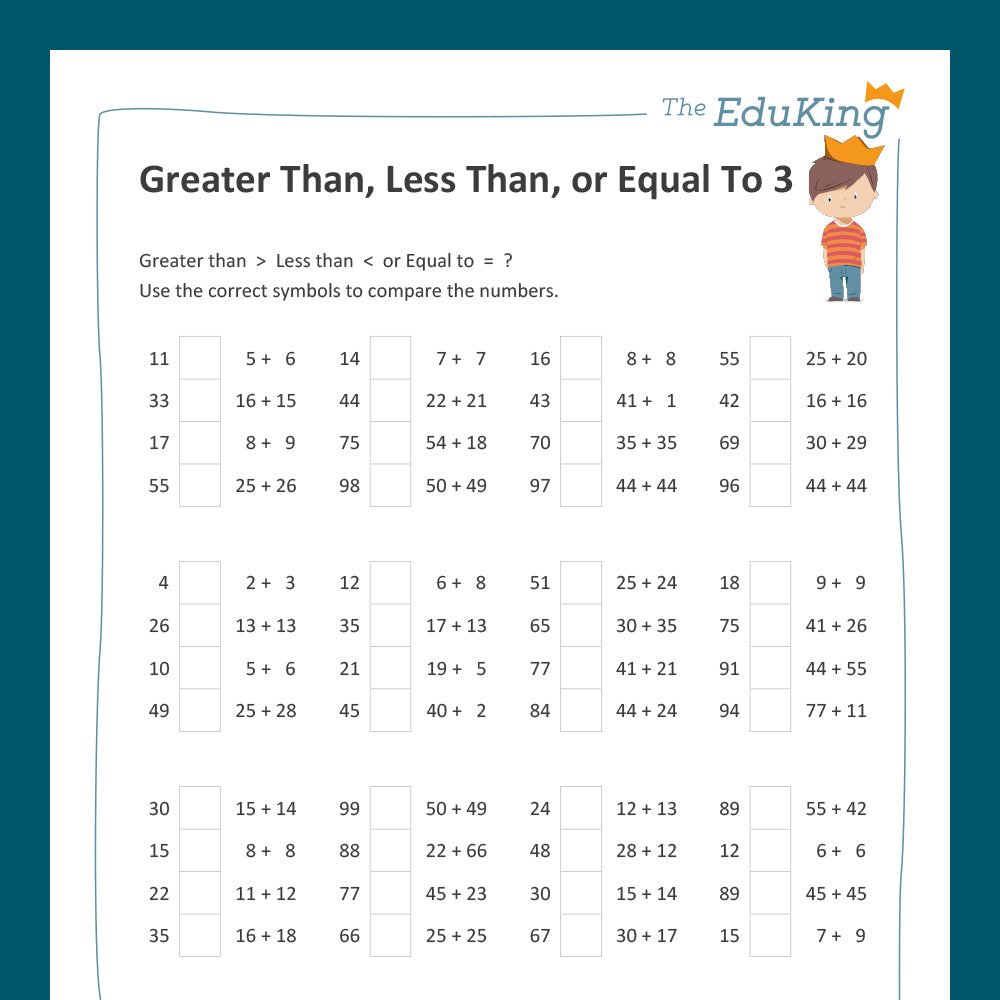 Master Bundle: Greater than Less than Equal to
