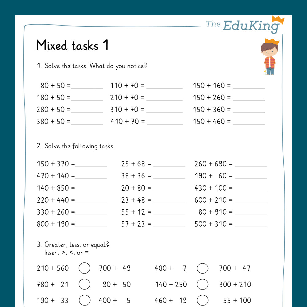 Master Bundle: Mixed Tasks in the Number Range 1,000