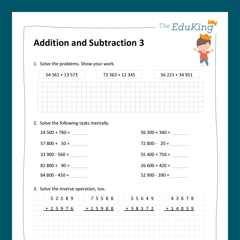 Master Bundle: Addition and Subtraction, 6-Digit Numbers