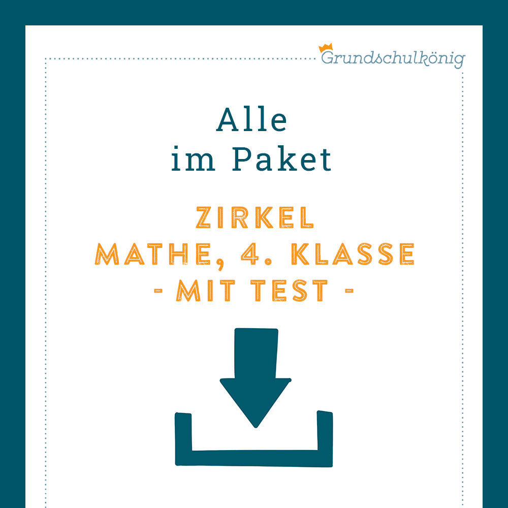 Königspaket: Zirkel (Mathe, 4. Klasse) - inklusive Test