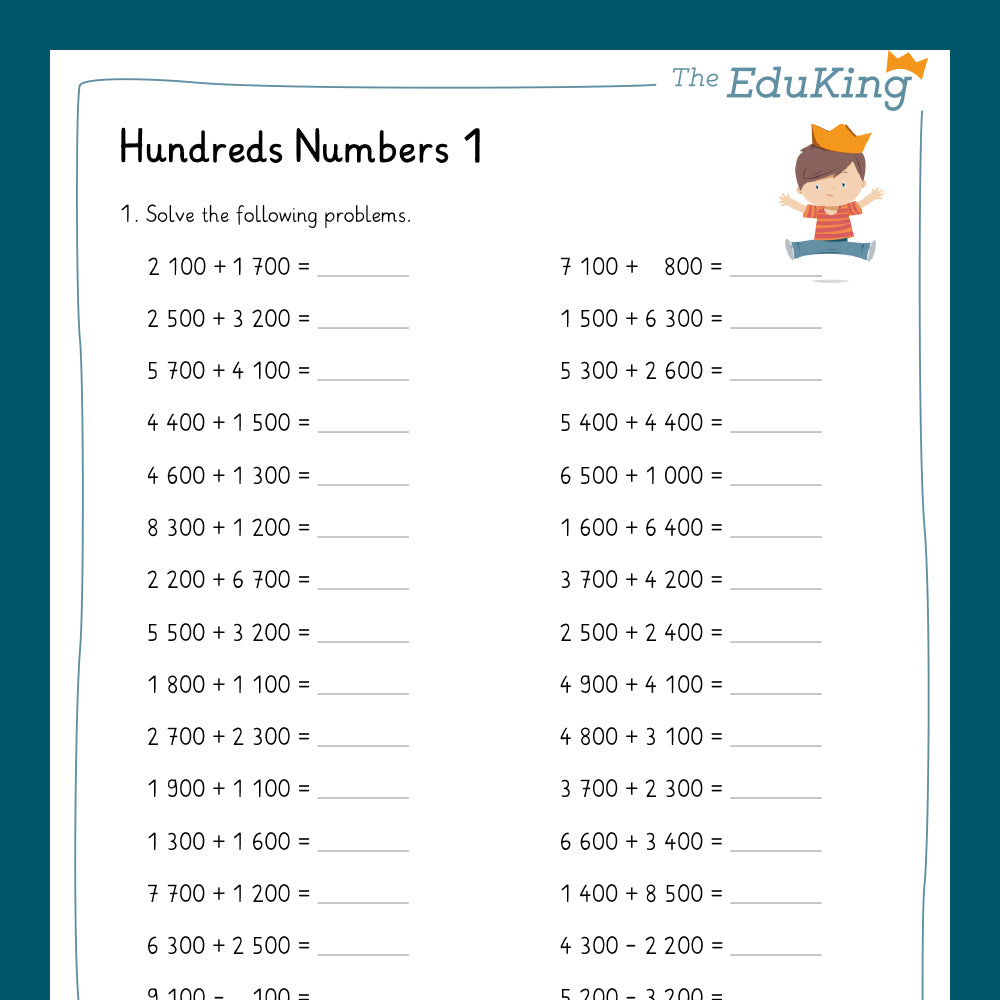 Master Bundle: Hundreds Numbers in the Number Range 10,000