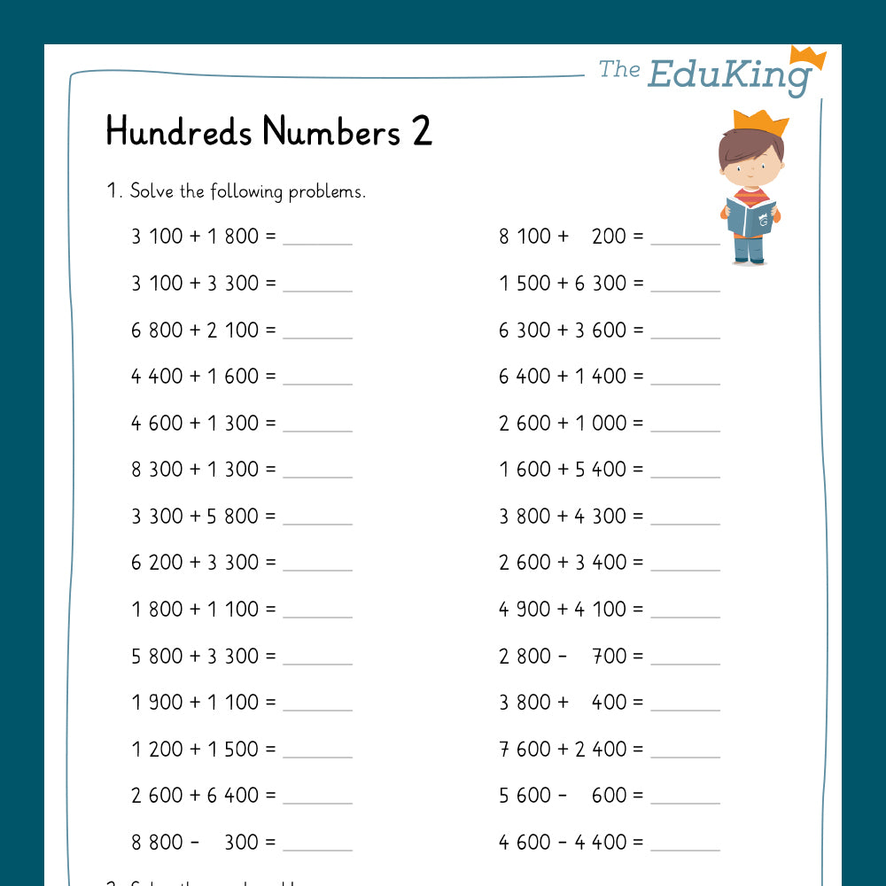 Master Bundle: Hundreds Numbers in the Number Range 10,000