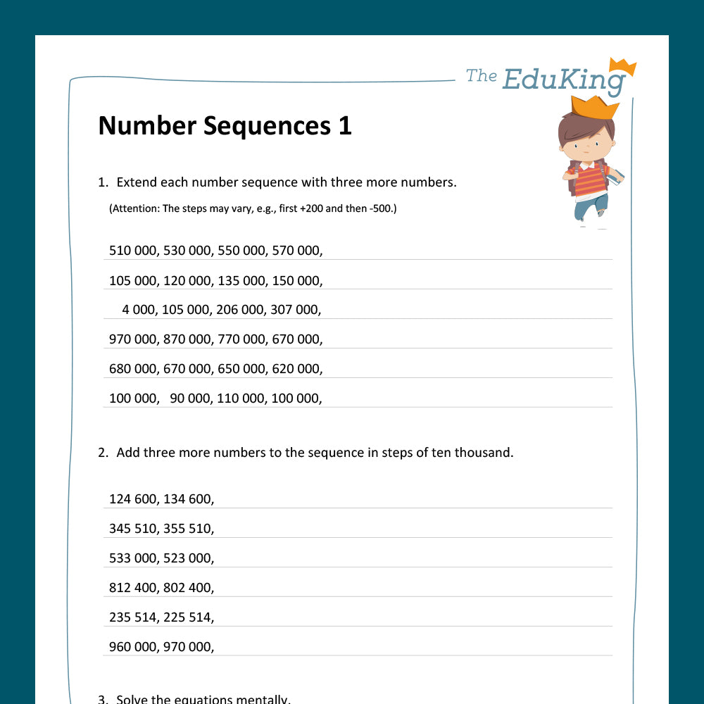 Master Bundle: Number Sequences, 6-Digit Numbers