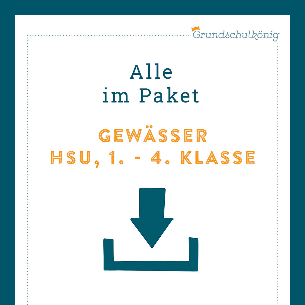 Königspaket: Gewässer (Sachkunde)