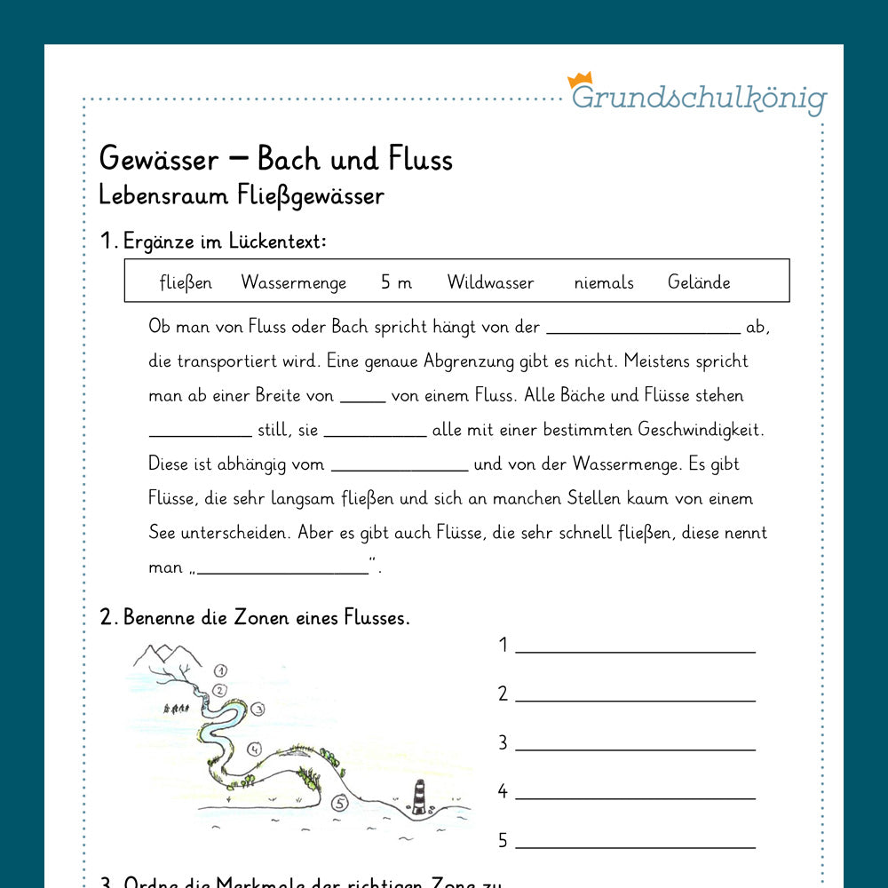 Königspaket: Gewässer (Sachkunde)