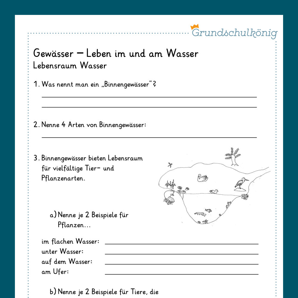 Königspaket: Gewässer (Sachkunde)