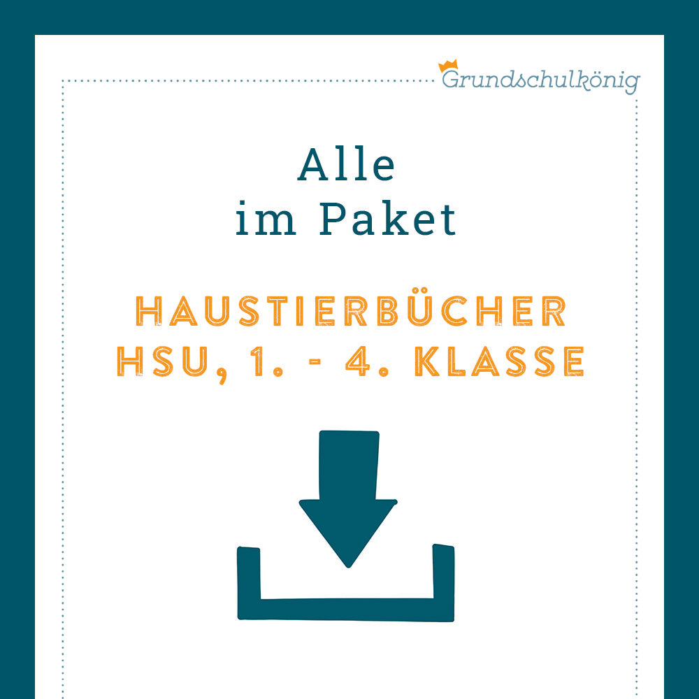 Königspaket: Haustierbuch (Sachkunde)