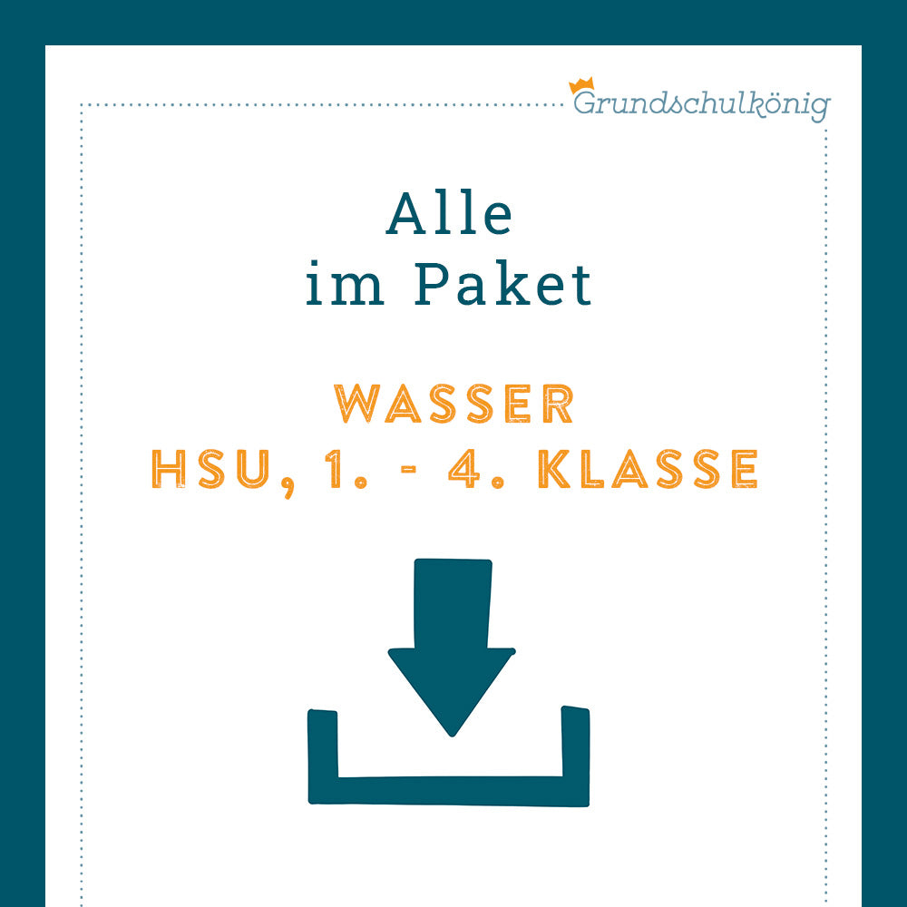 Königspaket: Wasser & Wasserkreislauf (Sachkunde)