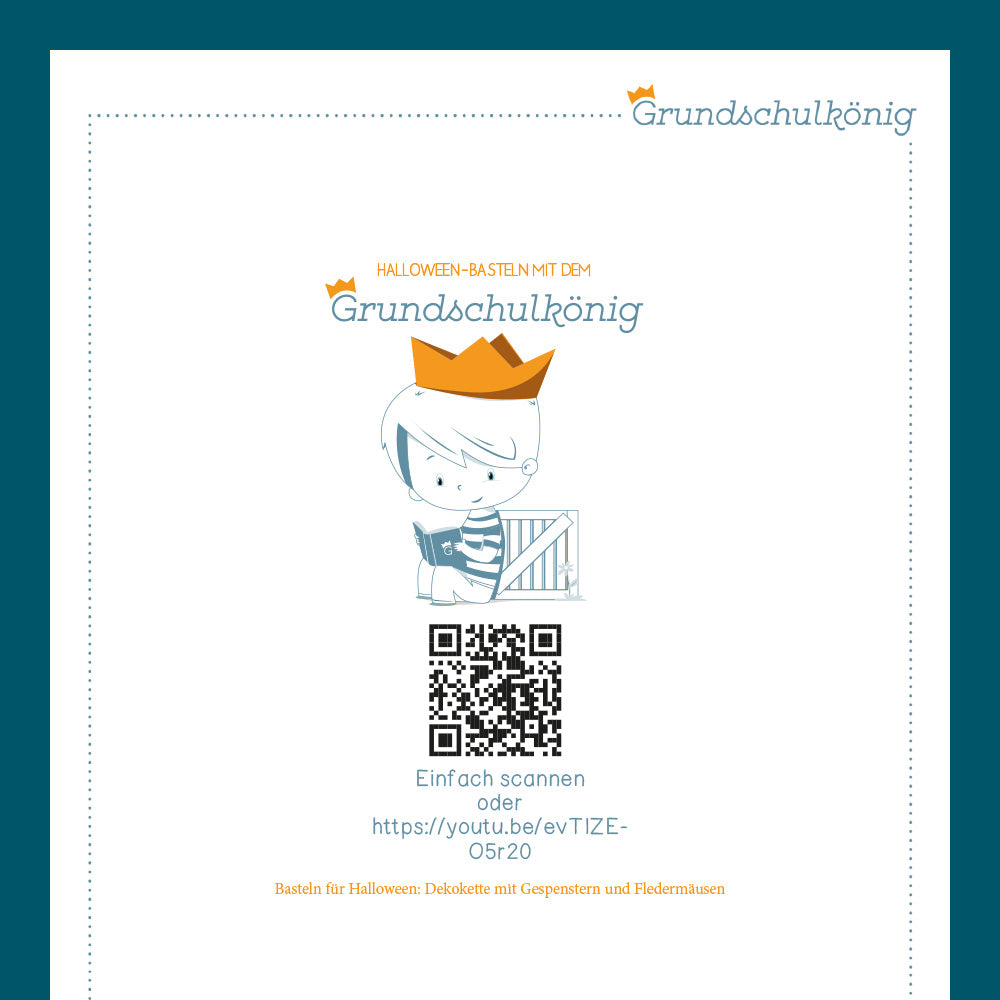 Bastelpaket zu Halloween - Dekogirlande