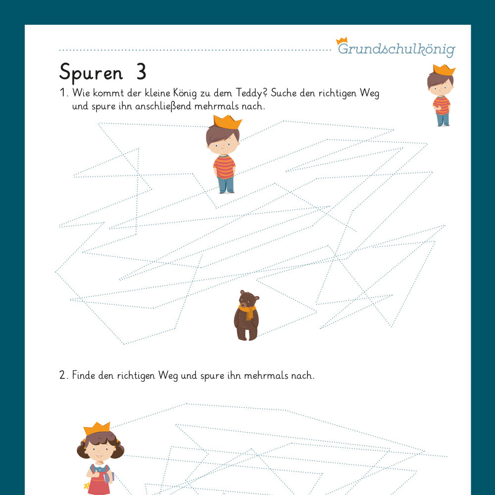 Königspaket: Nachspuren (Vorschule)