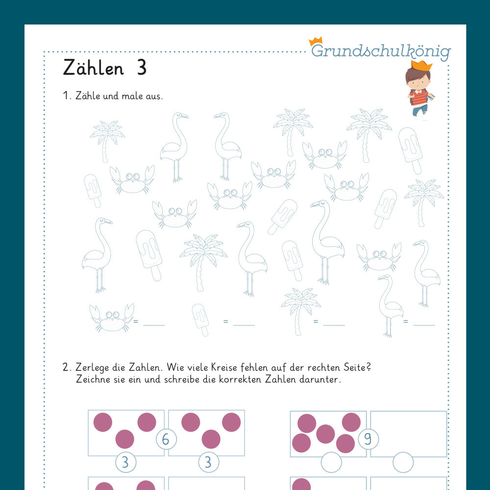 Königspaket: Zählen lernen (Vorschule)