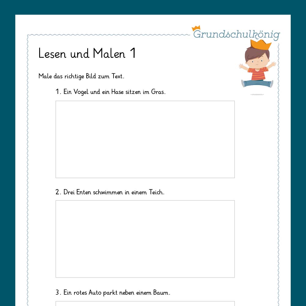Königspaket: Erstes Lesen / Erstes Malen (Deutsch, 1. Klasse)
