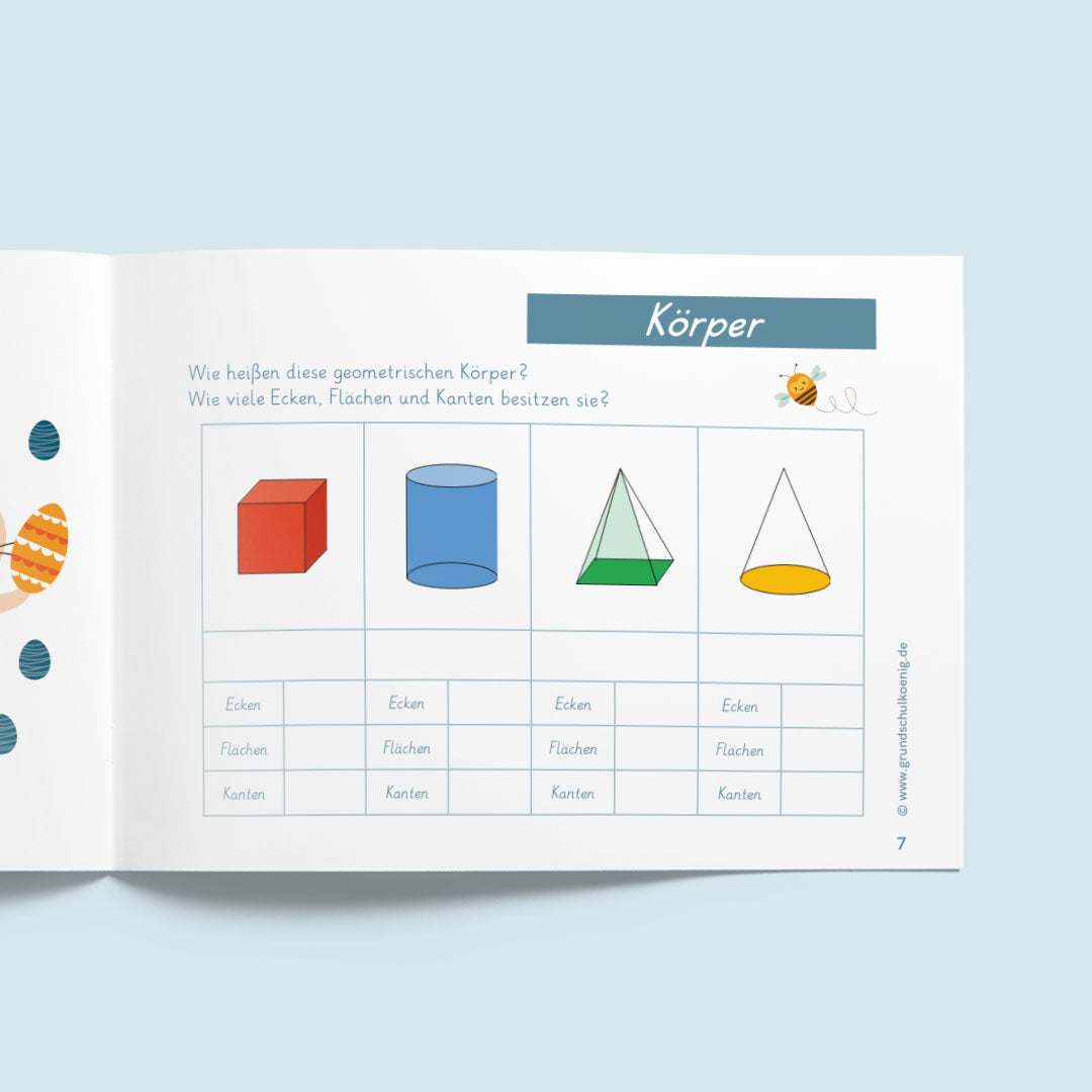 Free work book for grade 2: Easter (Math & German)