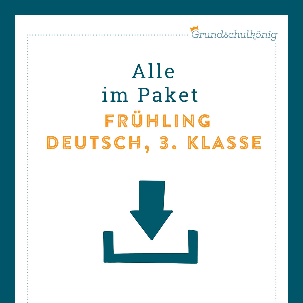 Königspaket: Frühling (Deutsch, 3. Klasse)