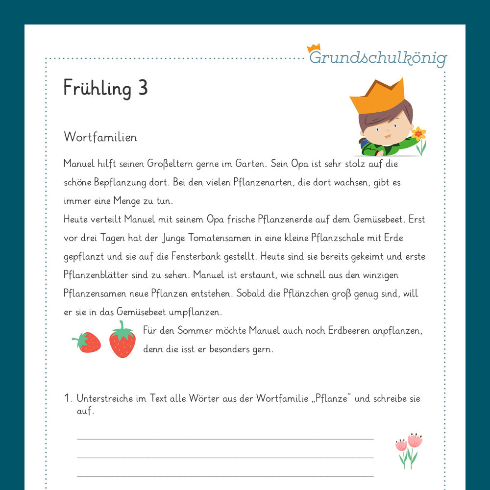 Königspaket: Frühling (Deutsch, 4. Klasse)