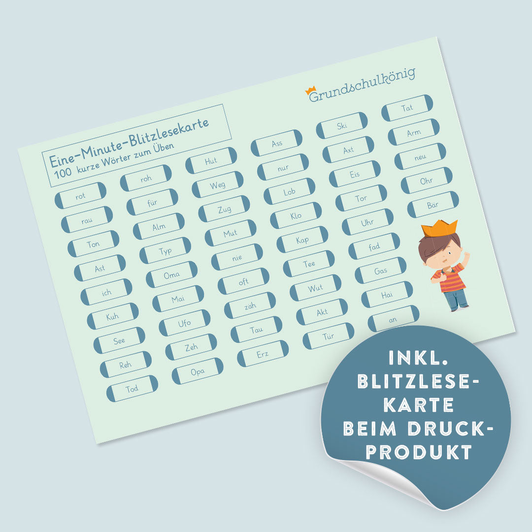 Blitzlesen für die 1. & 2. Klasse